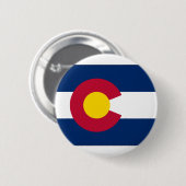Colorado-Staats-Flagge Button (Vorne & Hinten)