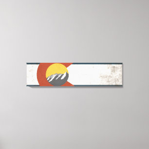 Colorado-Staats-Flagge eingewickelte Leinwand