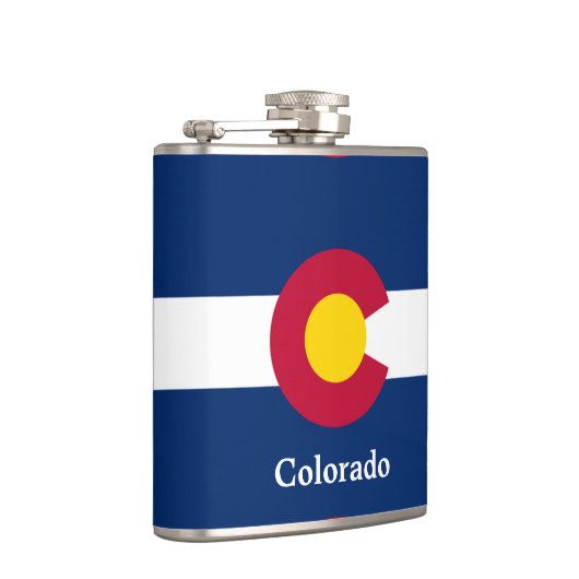 Colorado-Staats-Flagge Flachmann (Rechts)