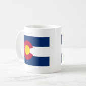 Colorado-Staats-Flagge Kaffeetasse (Vorderseite Links)