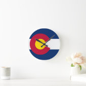Colorado-Staats-Flagge Runde Wanduhr (Zuhause)