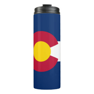 Colorado-Staats-Flagge Thermosbecher