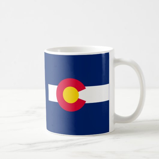 Colorado-Staats-Flaggen-Entwurf Kaffeetasse (Rechts)