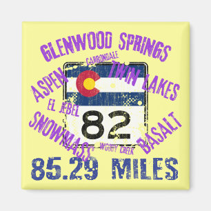 Colorado-Staats-Landstraße 82 Magnet