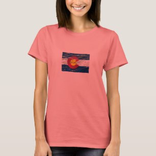 Colorado-Staats-Vintage Retro Colorado-Flagge T-Shirt