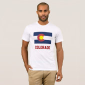 COLORADO: Staatsflagge Colorado T-Shirt (Vorne ganz)