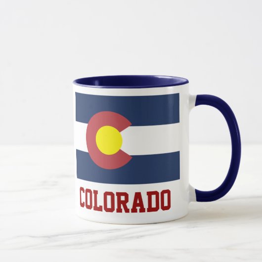 COLORADO: Staatsflagge Colorado Tasse (Rechts)