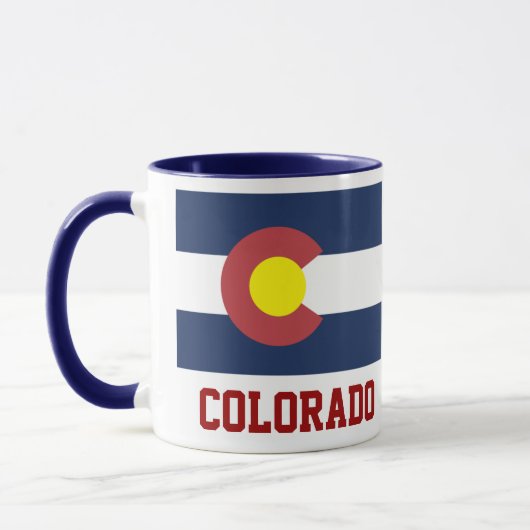 COLORADO: Staatsflagge Colorado Tasse (Links)