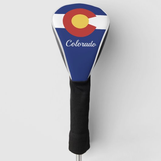 Colorado-Staatsflagge personalisierter Golfspieler Golf Headcover (Vorderseite)