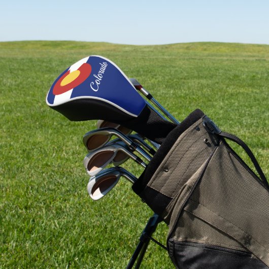 Colorado-Staatsflagge personalisierter Golfspieler Golf Headcover (In SItu)