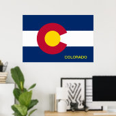 Colorado Staatsflagge Poster (Heimbüro)