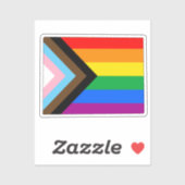 Colorado Staatsstolz LGBTQ Progress Prix Aufkleber (Blatt)