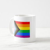 Colorado Staatsstolz LGBTQ Progress Prix Kaffeetasse (Vorderseite Links)