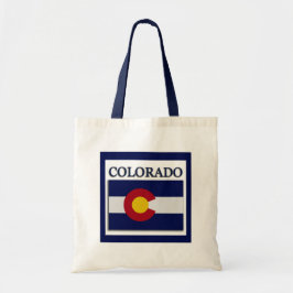 Colorado State Flag Design Budget Canvas Bag Tragetasche