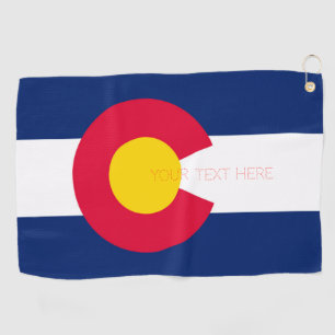 Colorado State Flag Design Your Text on  Golfhandtuch