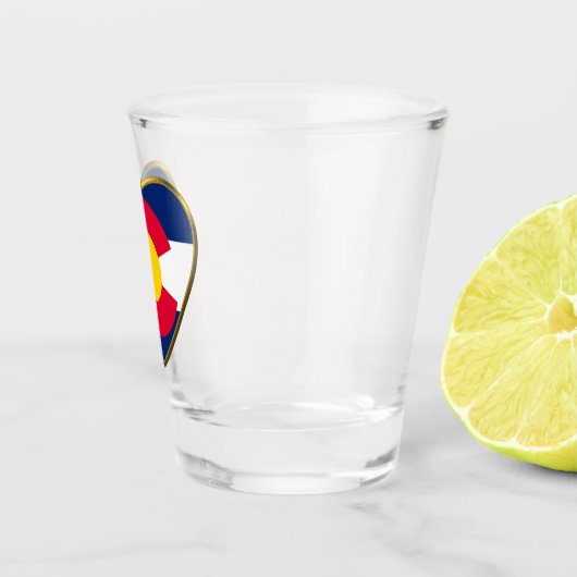 Colorado State Flag Herzstück Schnapsglas (Rechts)