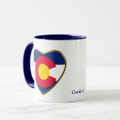 Colorado State Flag Herzstück Tasse (Vorderseite Links)