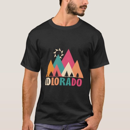 Colorado State Flag Mountine T-Shirt (Vorderseite)
