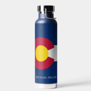 Colorado State Flag Personalize Name Hot oder Cold Trinkflasche