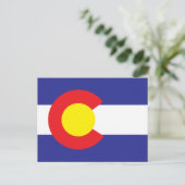 Colorado State Flag.png Postkarte (Stehend Vorderseite)