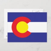 Colorado State Flag.png Postkarte (Vorne/Hinten)