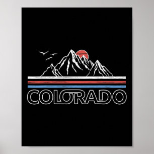 Colorado State Flag T-Shirt Rocky Mountains S Poster