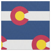 Colorado State Flag Wiederholungsmuster Stoff (Nahaufnahme)