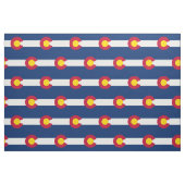 Colorado State Flag Wiederholungsmuster Stoff (Fat Quarter (45,7 x 55,9 cm))