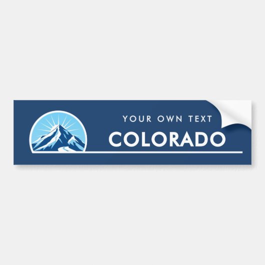 Colorado State Mountain Autoaufkleber (Vorne)