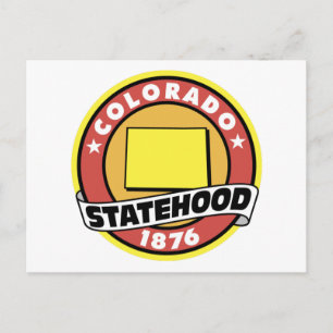 Colorado Statehood-Geschenke und T-Shirts Postkarte