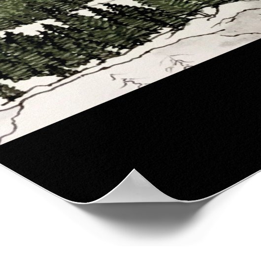 Colorado-Stift/Pen-Illustration Poster (Ecke)