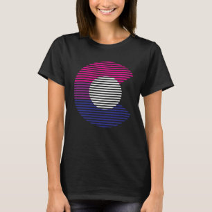 Colorado-Stolz Staat C Bisexuellen-Flagge T-Shirt