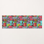 Colorado Street Pop Art Yogamatte (Rückseite (Horizontal))