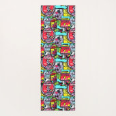 Colorado Street Pop Art Yogamatte (Rückseite)