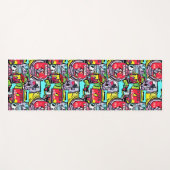 Colorado Street Pop Art Yogamatte (Vorderseite (Horizontal))