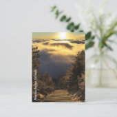 Colorado Sunrise Cloud Inversion Manitou Incline Postkarte (Stehend Vorderseite)