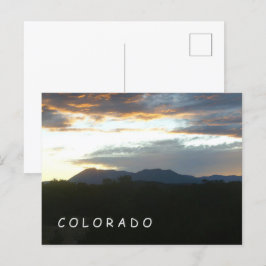 Colorado Sunset Postcard Postkarte