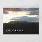 Colorado Sunset Postcard Postkarte (Vorderseite)