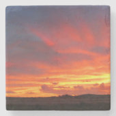 Colorado Sunset Steinuntersetzer (Vorderseite)