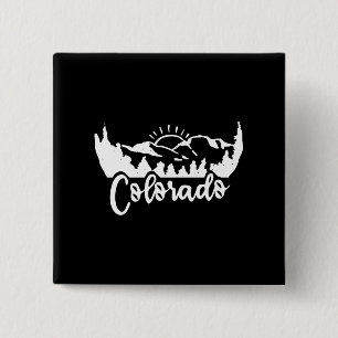 Colorado T-Shirt - Retro Vintage Berge Button