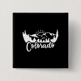 Colorado T-Shirt - Retro Vintage Berge Button