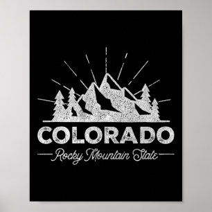 Colorado T-Shirt Vintage Wandern Retro T-Shirt Des Poster