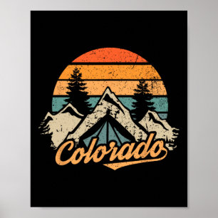 Colorado Tee - Retro Vintage Berge Natur Wandern Poster