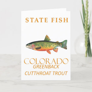 Colorado Territorialer Fisch Feiertagskarte