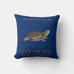Colorado-Territorium Baby Western Painted Turtle Kissen