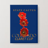 Colorado-Territorium-Kaktus Der Claret Cup Button (Vorderseite)