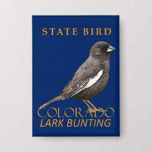 Colorado-Territorium-Vogel The Lark Bunting Button