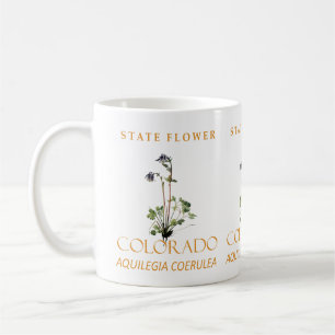 Colorado-Territoriums-Blume Blaue Aquilegia coerul Kaffeetasse