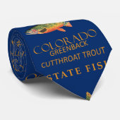 Colorado Territory Fisch Der Greenback-Forelle Krawatte (Gerollt)