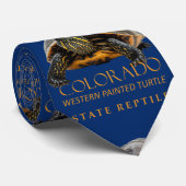 Colorado Territory Reptil Western Painted Turtle Krawatte (Gerollt)